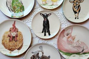 Rustic Farm Animal Plates: Decor & More | The Conscious Farmer | Sustainable Agriculture for a Healthier Planet
