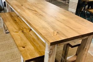 Timeless Farm Table & Bench: Rustic Charm for Your Home | The Conscious Farmer | Sustainable Agriculture for a Healthier Planet