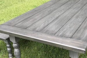 Rustic Charm: Grey Farm Table For Your Farmhouse | The Conscious Farmer | Sustainable Agriculture for a Healthier Planet