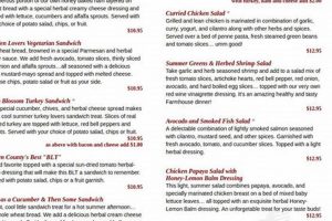 Rustic Charm: Farm House Caf & Tea Room Menu Treats | The Conscious Farmer | Sustainable Agriculture for a Healthier Planet