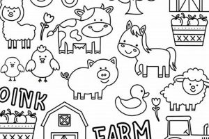 Fun Cute Farm Animal Coloring Pages: Designs &amp; More! | The Conscious Farmer | Sustainable Agriculture for a Healthier Planet