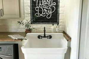 Farmhouse Laundry Room Farm Sink: Rustic &amp; Functional! | The Conscious Farmer | Sustainable Agriculture for a Healthier Planet